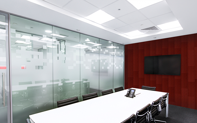 AFTER: Conference Room With Vertical Interior Panels